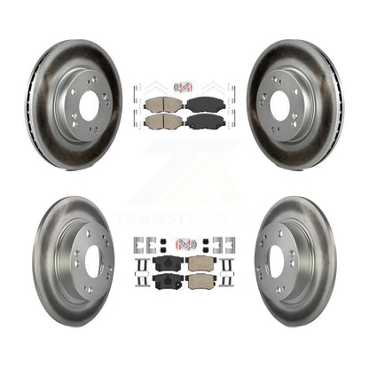 Kit de plaquettes en céramique avant et arrière et disques de frein à disque revêtus pour Acura ILX 2.0 2013