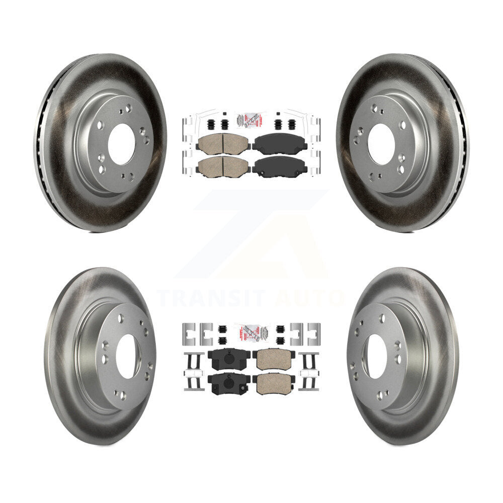Kit de plaquettes en céramique avant et arrière et disques de frein à disque revêtus pour Acura ILX 2.0 2013