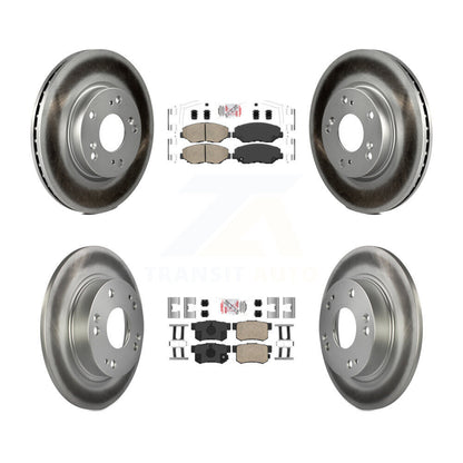 Kit de plaquettes en céramique avant et arrière et disques de frein à disque revêtus pour Acura ILX 2.0 2013