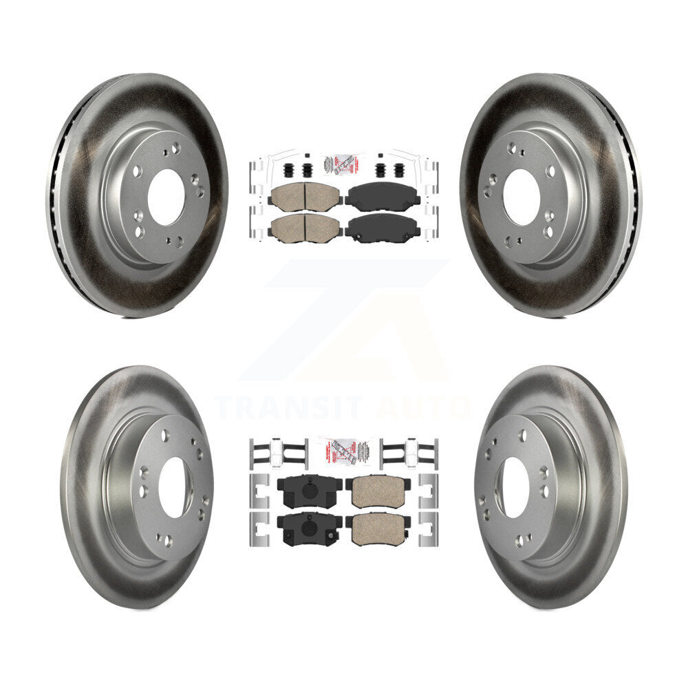 Kit de plaquettes en céramique avant et arrière et disques de frein à disque revêtus pour Acura ILX 2.0 2013