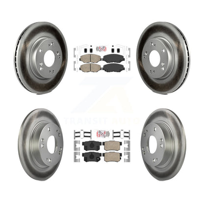 Kit de plaquettes en céramique avant et arrière et disques de frein à disque revêtus pour Acura ILX 2.0 2013