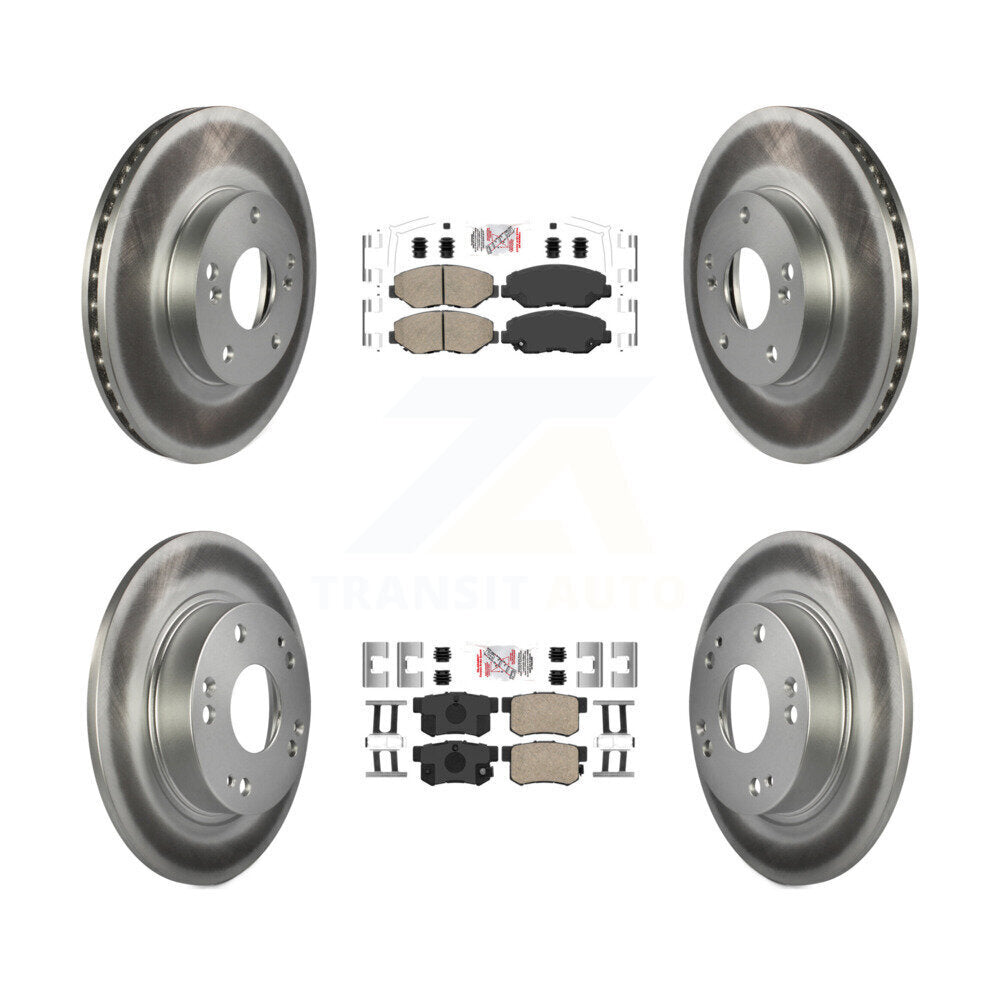 Kit de rotors de frein à disque recouverts de plaquettes en céramique avant et arrière, pour Acura ILX 2014 2015 2.0