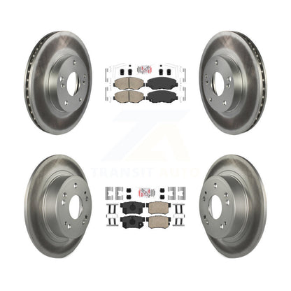 Kit de plaquettes en céramique avant et arrière et de rotors de frein à disque enduits pour Honda Accord
