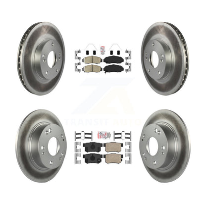 Kit de plaquettes en céramique avant et arrière et de rotors de frein à disque enduits pour Honda Accord