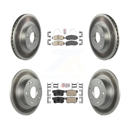 Kit de plaquettes en céramique avant et arrière et de rotors de frein à disque enduits pour Honda Accord