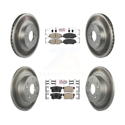 Kit de plaquettes en céramique avant et arrière et de rotors de frein à disque enduits pour Honda Accord