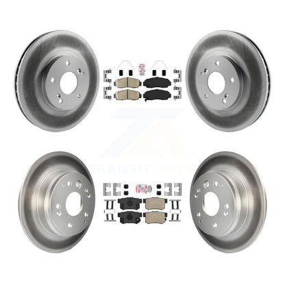Kit de plaquettes en céramique avant et arrière et de rotors de frein à disque revêtus pour Acura TL KGA-10527