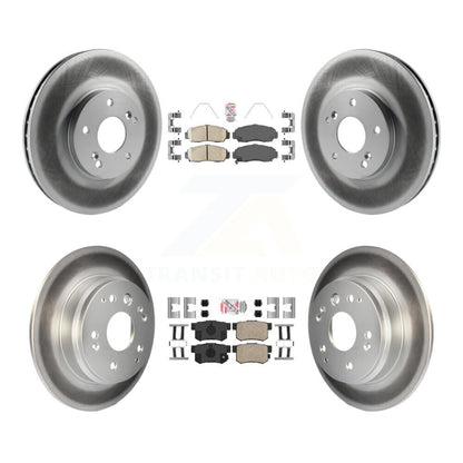 Kit de plaquettes en céramique avant et arrière et de rotors de frein à disque revêtus pour Acura TL KGA-10527