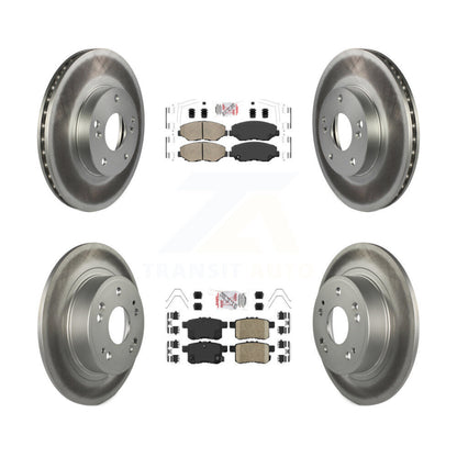 Kit de plaquettes en céramique avant et arrière et de rotors de frein à disque enduits pour Honda Accord