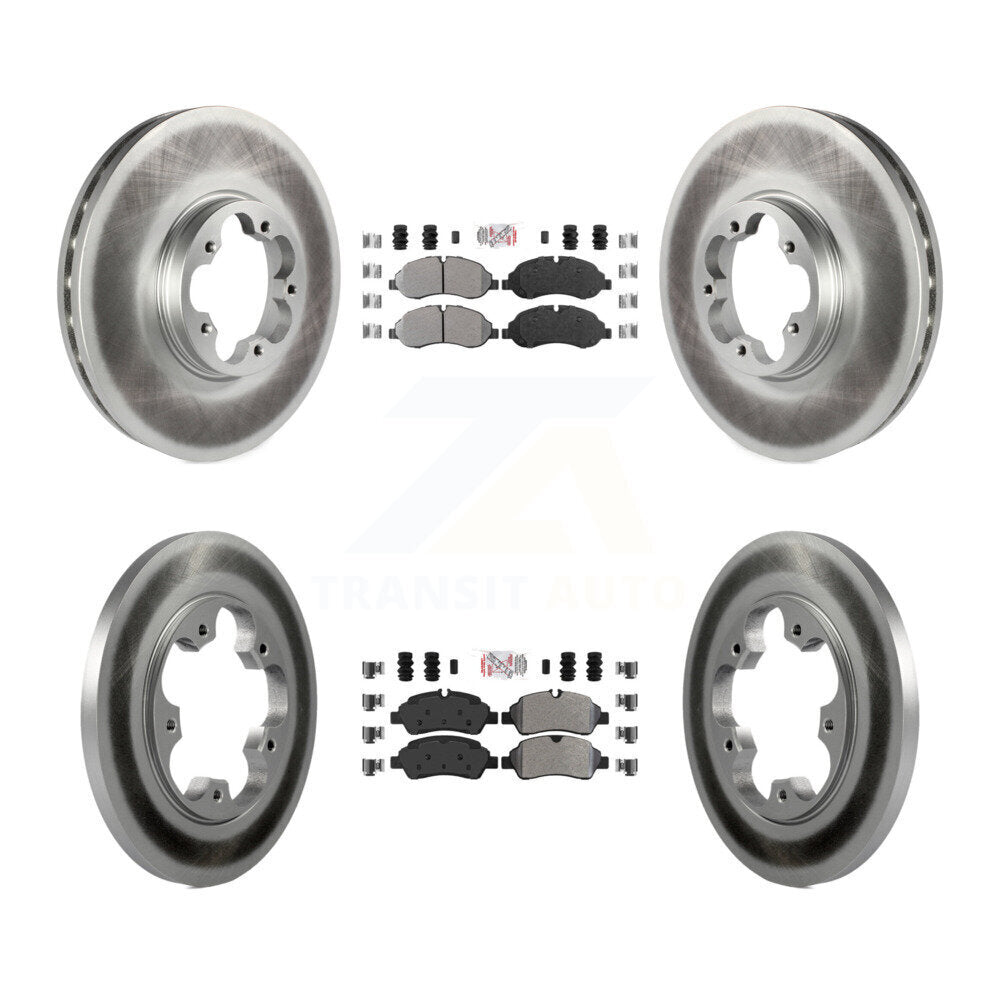 Kit de rotor de frein à revêtement semi-métallique avant et arrière pour Ford Transit-25 2015 – 2019