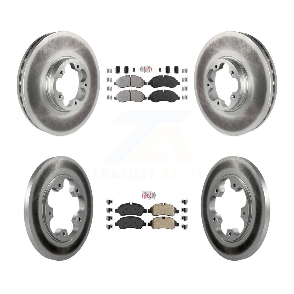 Kit de rotor de frein à revêtement semi-métallique avant et arrière pour Ford Transit-25 2015 – 2019