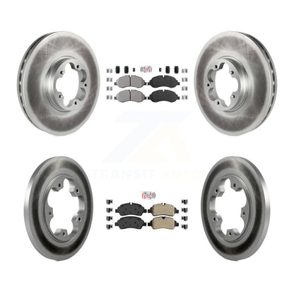 Kit de rotor de frein à revêtement semi-métallique avant et arrière pour Ford Transit-25 2015 – 2019