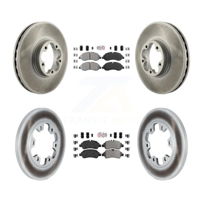 Kit de Rotor de frein à disque avec revêtement de tampons semi-métalliques avant et arrière, pour Ford Transit-350 H