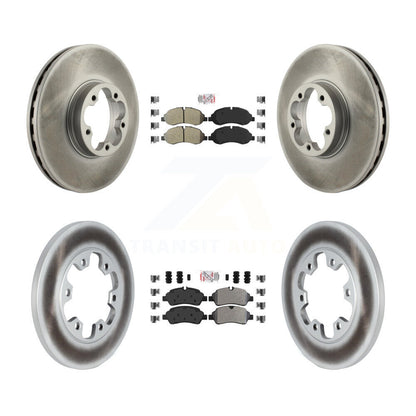 Kit de Rotor de frein à disque avec revêtement de tampons semi-métalliques avant et arrière, pour Ford Transit-350 H