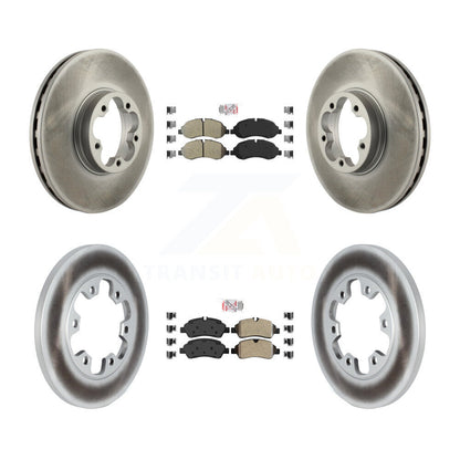 Kit de Rotor de frein à disque avec revêtement de tampons semi-métalliques avant et arrière, pour Ford Transit-350 H