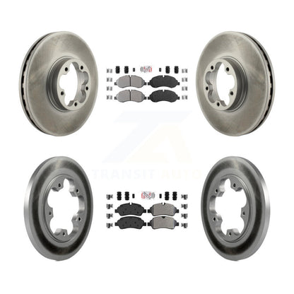 Kit de Rotor de frein à disque avec revêtement de tampons semi-métalliques avant et arrière, pour Ford Transit-350 H