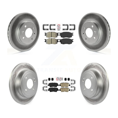 Kit de rotors de frein à revêtement en céramique, semi-métallique, avant et arrière, pour Hyundai Accen 11
