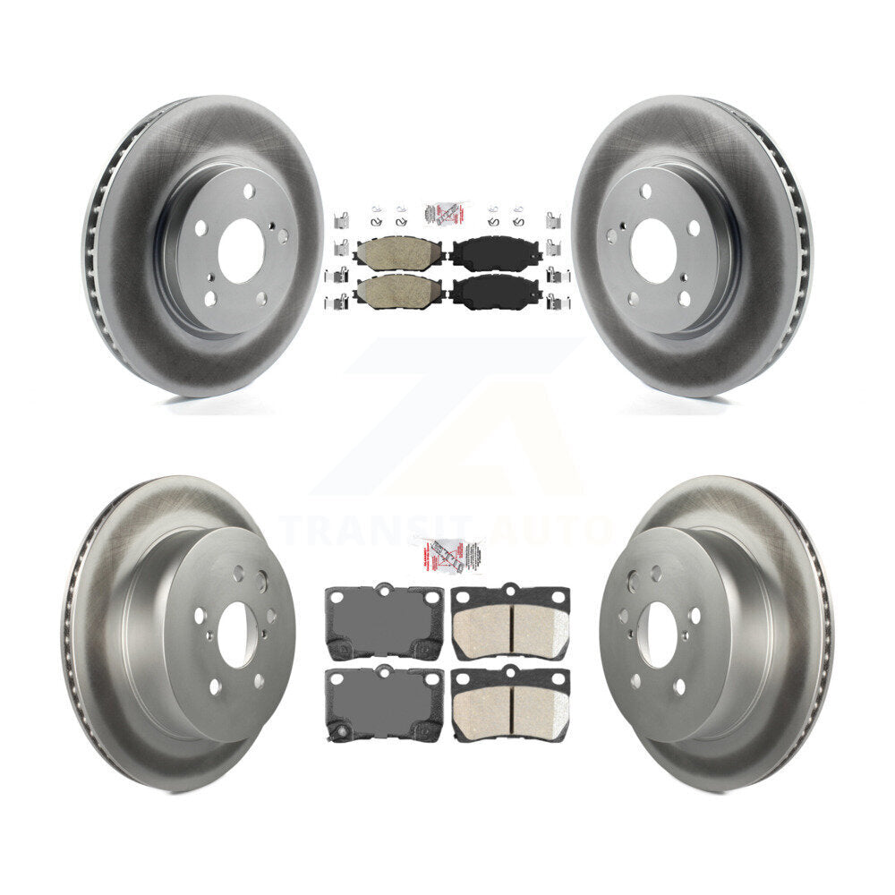 Kit de Rotor de frein à disque, revêtement de protection en céramique semi-métallique avant et arrière pour Lexus IS250
