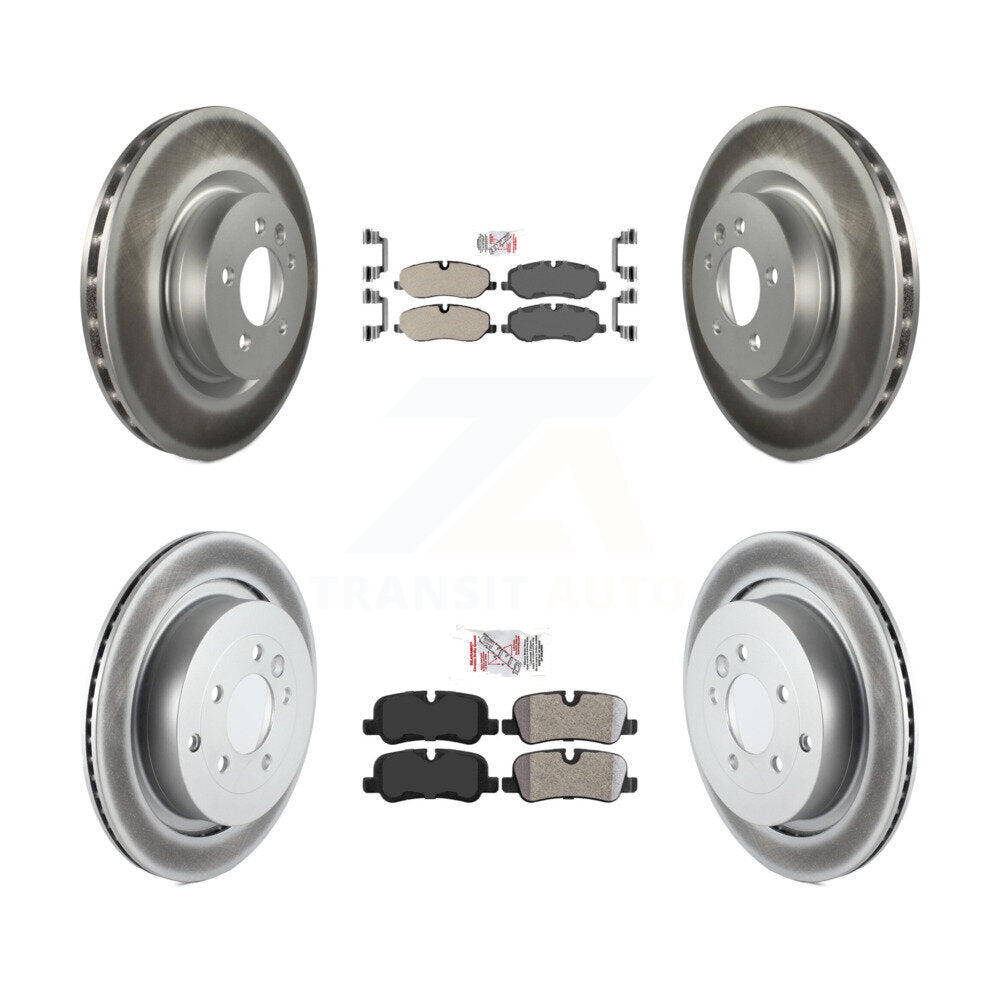 Kit de plaquettes semi-métalliques avant et arrière et Rotor de frein revêtu pour Land Rover Range Spor