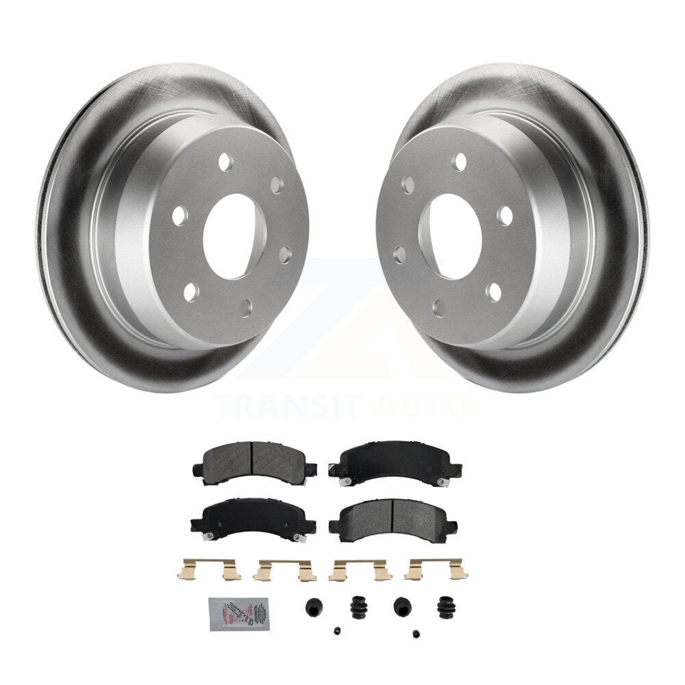 Kit de plaquettes de frein semi-métalliques avec revêtement arrière pour Chevrolet Avalanche 150 2002