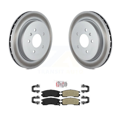 Kit de rotors de frein à disque à revêtement arrière et de plaquettes semi-métalliques pour Cadillac Séville
