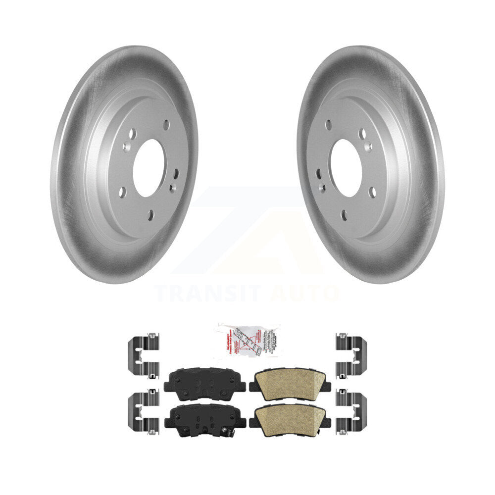 Rotors de frein à disque à revêtement arrière et kit de plaquettes en céramique pour Hyundai Kona AW 2022 – 2023