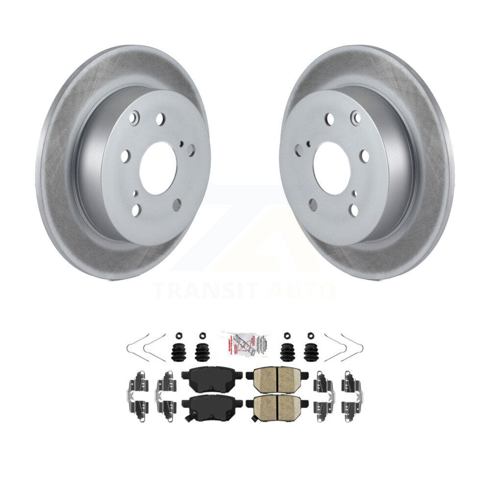 Kit de rotors de frein à disque à revêtement arrière et de plaquettes en céramique pour Toyota Matrix XRS 2010