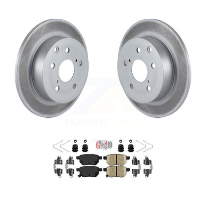 Kit de rotors de frein à disque à revêtement arrière et de plaquettes en céramique pour Toyota Matrix XRS 2010