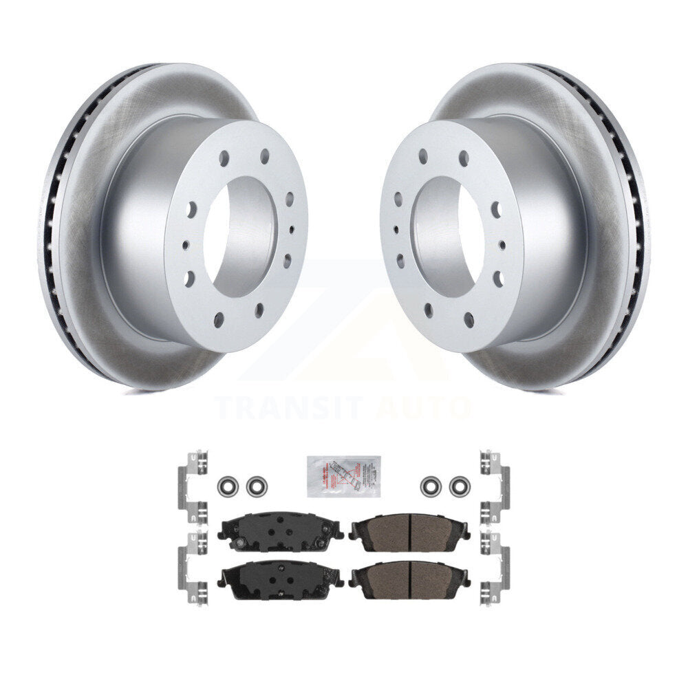 Kit de rotors de frein à disque à revêtement arrière et de plaquettes semi-métalliques pour Chevrolet Suburban