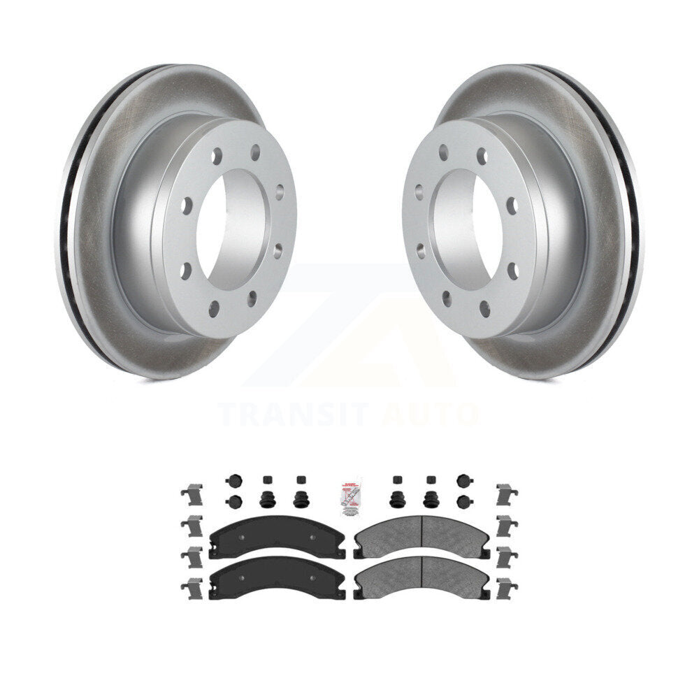 Rotors de frein à disque arrière et kit de plaquettes semi-métalliques pour Chevrolet Express 450