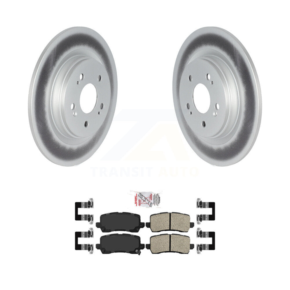 Kit de rotors de frein à disque à revêtement arrière et de plaquettes en céramique pour Honda Odyssey 2021 – 2023
