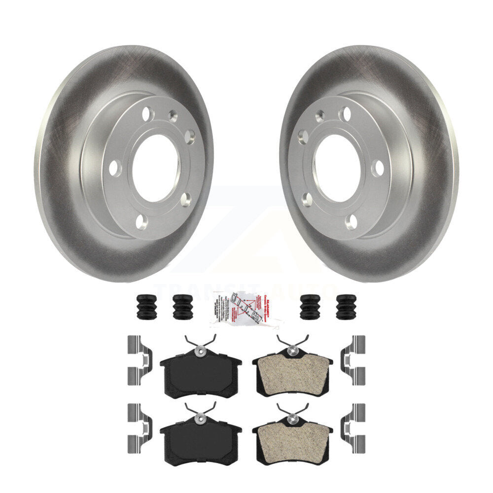 Kit de disques de frein à disque à revêtement arrière et plaquettes semi-métalliques pour Audi A4 S4