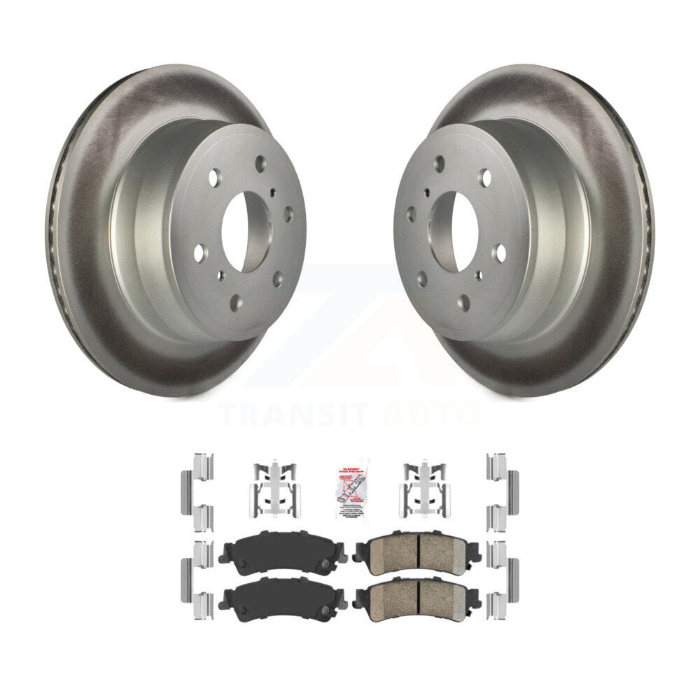 Kit de rotors de frein à disque à revêtement arrière et de plaquettes en céramique pour GMC Sierra 1500 Classic