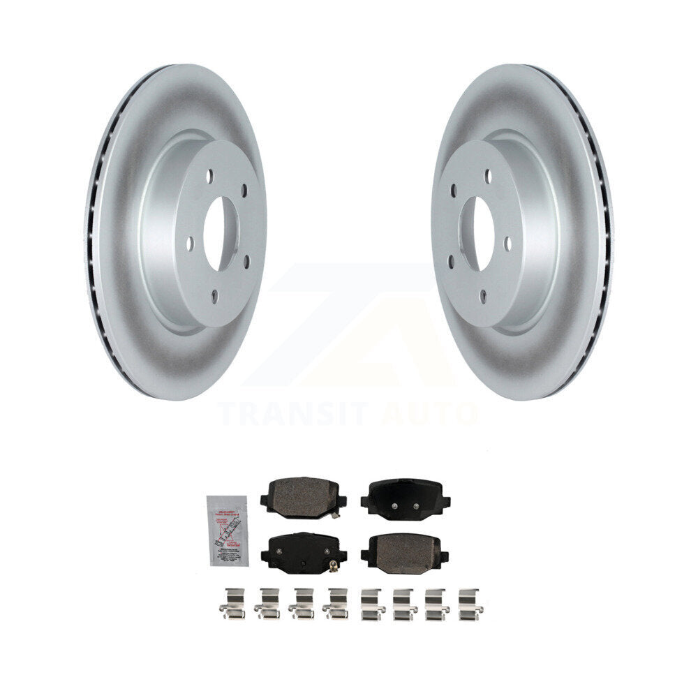 Kit de rotors de frein à disque à revêtement arrière et de plaquettes en céramique pour INFINITI QX50 QX55