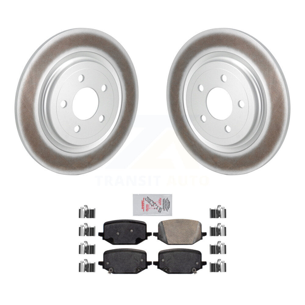 Rotors de frein à disque à revêtement arrière et kit de plaquettes en céramique pour Ford Explorer 2.3 2022 – 2024