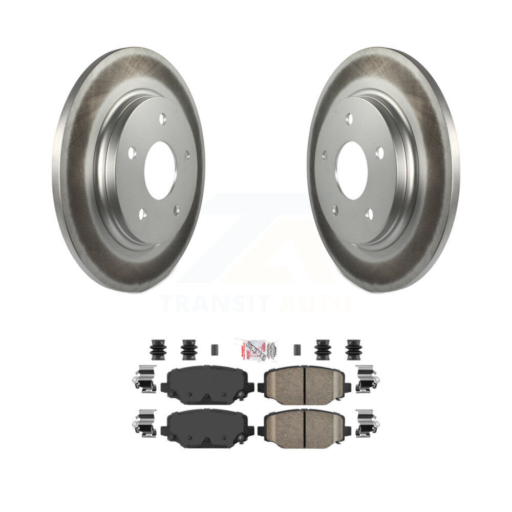 Kit de rotors de frein à disque à revêtement arrière et de plaquettes en céramique pour Dodge Grand Caravan