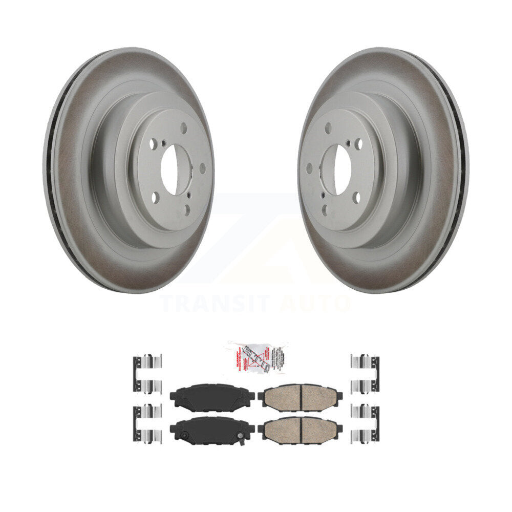 Kit de rotors de frein à disque à revêtement arrière et de plaquettes en céramique pour Subaru Legacy KGA-105422