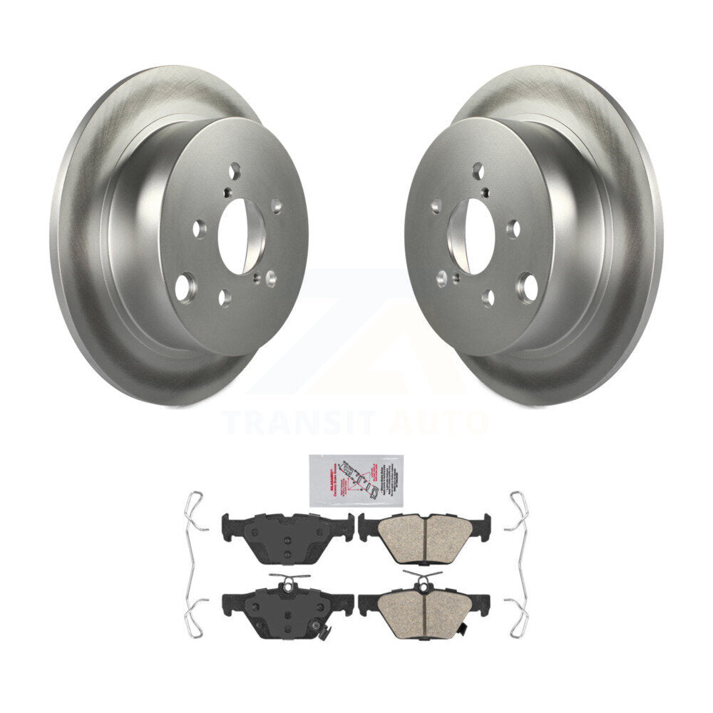 Kit de rotors de frein à disque à revêtement arrière et de plaquettes en céramique pour Subaru Crosstrek