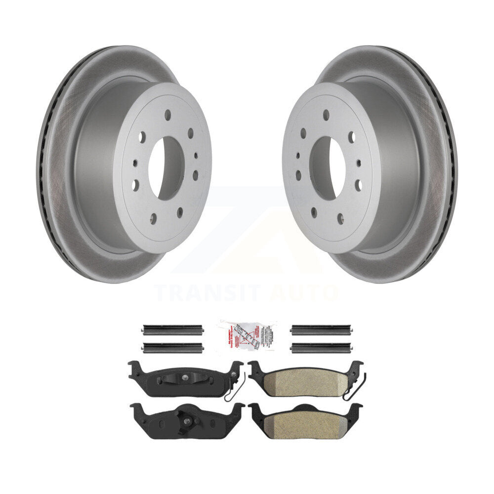 Kit de plaquettes semi-métalliques de rotors de frein à disque de manteau arrière pour Ford F-150 Lincoln Mark L