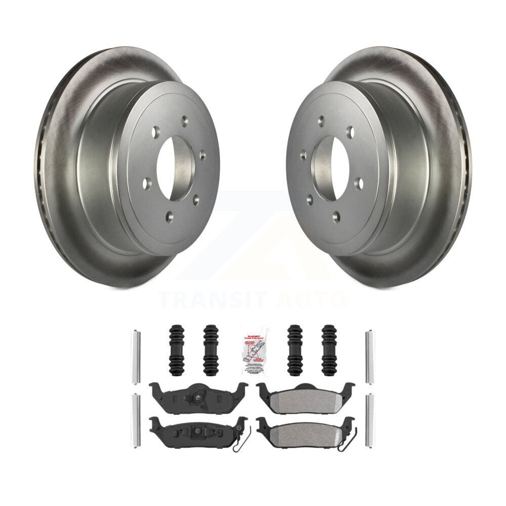 Kit de plaquettes semi-métalliques de rotors de frein à disque de manteau arrière pour Ford F-150 Lincoln Mark L