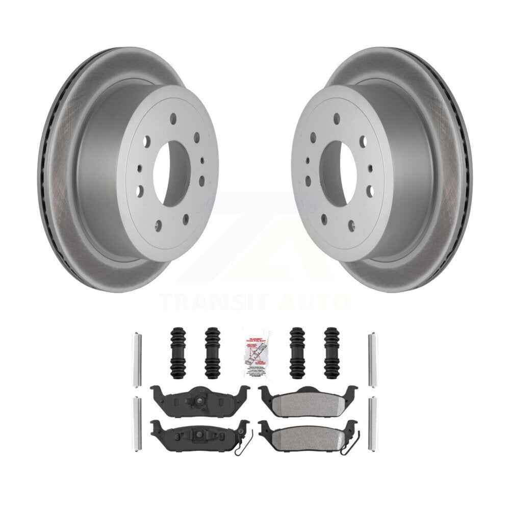 Kit de plaquettes semi-métalliques de rotors de frein à disque de manteau arrière pour Ford F-150 Lincoln Mark L