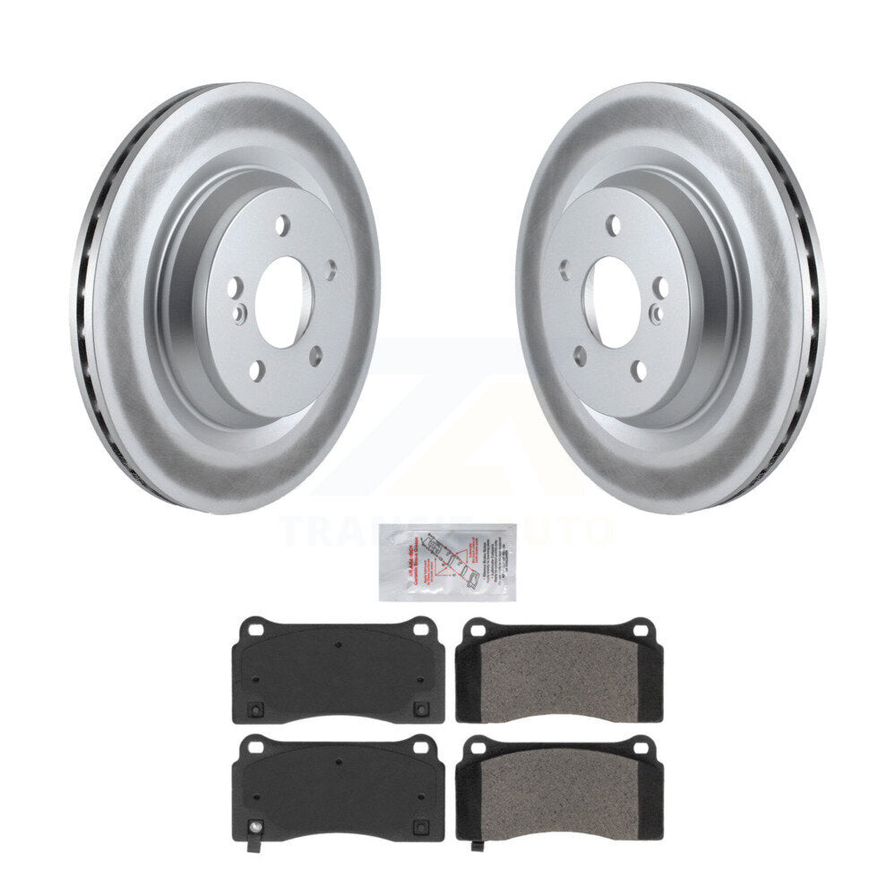 Kit de plaquettes de frein semi-métalliques avec revêtement arrière pour Mercedes-Benz CL55 2011-2014