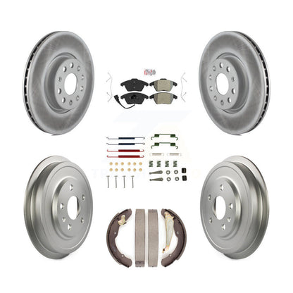 Kit de tambour de revêtement de tampon semi-métallique de Rotor de frein à disque avant et arrière pour Volkswagen Jett