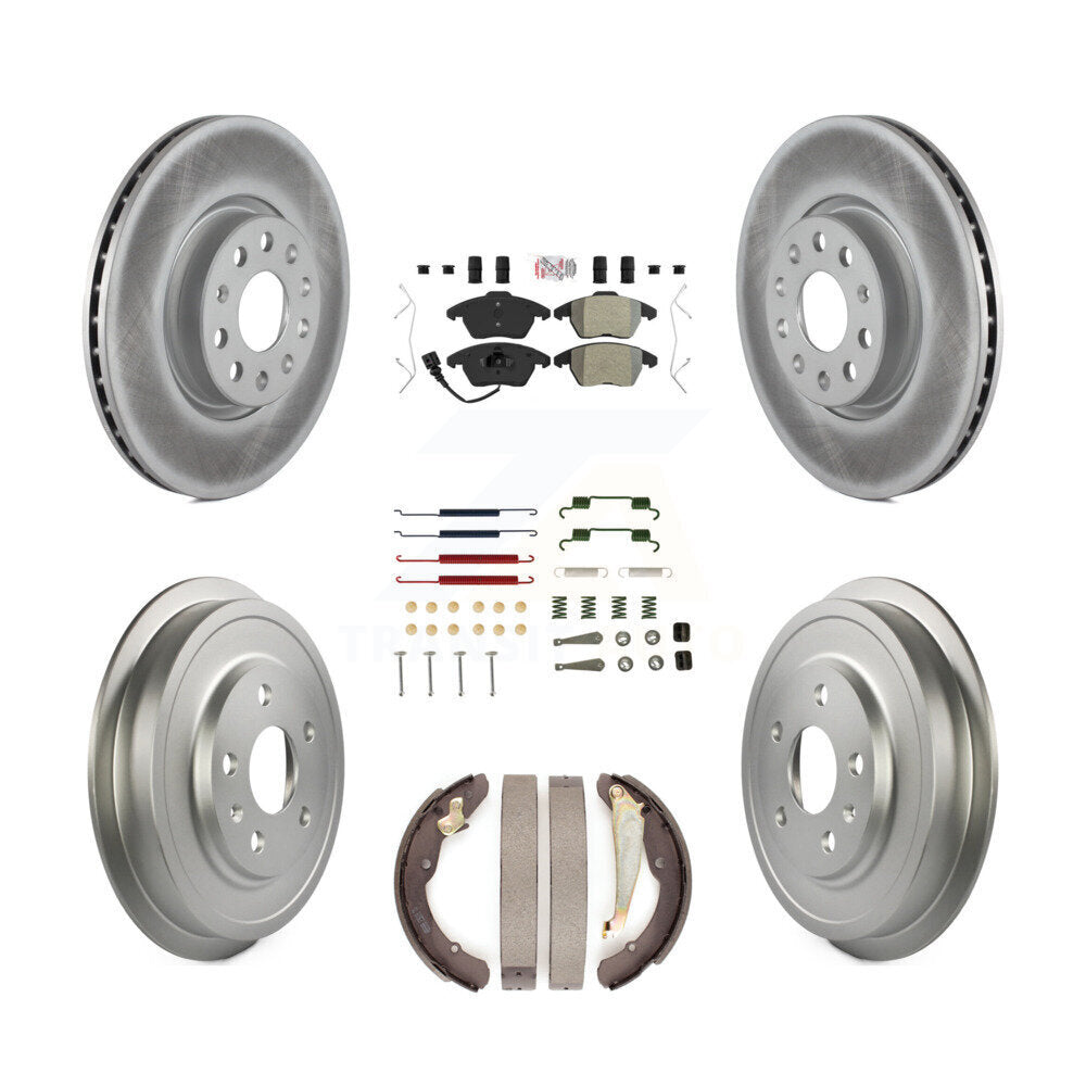 Kit de tambour de revêtement de tampon semi-métallique de Rotor de frein à disque avant et arrière pour Volkswagen Jett