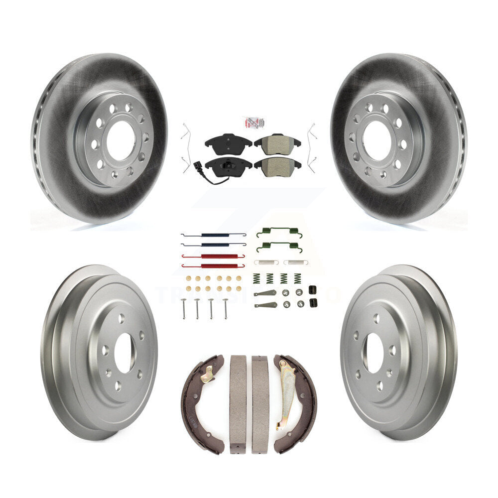 Kit de tambour de revêtement de tampon semi-métallique de Rotor de frein à disque avant et arrière pour Volkswagen Jett