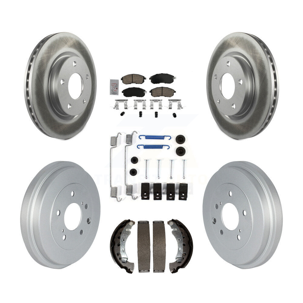 Kit de tambour avec revêtement en céramique, Rotors de frein à disque avant et arrière (7 pièces) pour Nissan Sentr