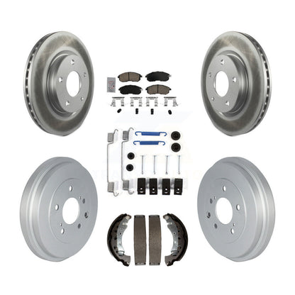 Kit de tambour avec revêtement en céramique, Rotors de frein à disque avant et arrière (7 pièces) pour Nissan Sentr