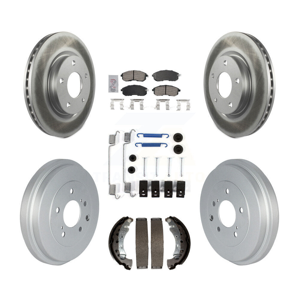 Kit de tambour avec revêtement en céramique, Rotors de frein à disque avant et arrière (7 pièces) pour Nissan Sentr
