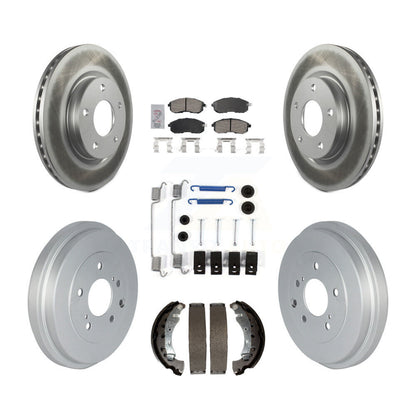 Kit de tambour avec revêtement en céramique, Rotors de frein à disque avant et arrière (7 pièces) pour Nissan Sentr
