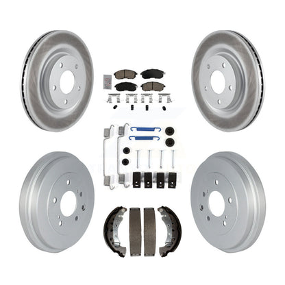 Kit de tambour avec revêtement en céramique, Rotors de frein à disque avant et arrière (7 pièces) pour Nissan Sentr